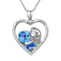 Kawaii Metal Lilo Stitch Necklace Chain Pendant Accessories Girls Lovers Xmas Gift