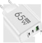 65W Gan USB Charger Fast Charging Quick Charger3.0 Travel Charger for Iphone 15 Samsung Xiaomi Mobile Phone Adapter EU US Plug