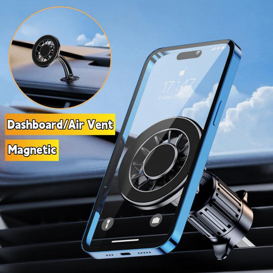 Magnet Phone Holder for Car, Car Dashboard / Front Windshield / Air Vent Phone Holder Magnetic Stand Mount Cradle Universal Fits for Iphone 16 15 14 13 12 11 Pro Max plus Samsung Galaxy Smartphone Accessories